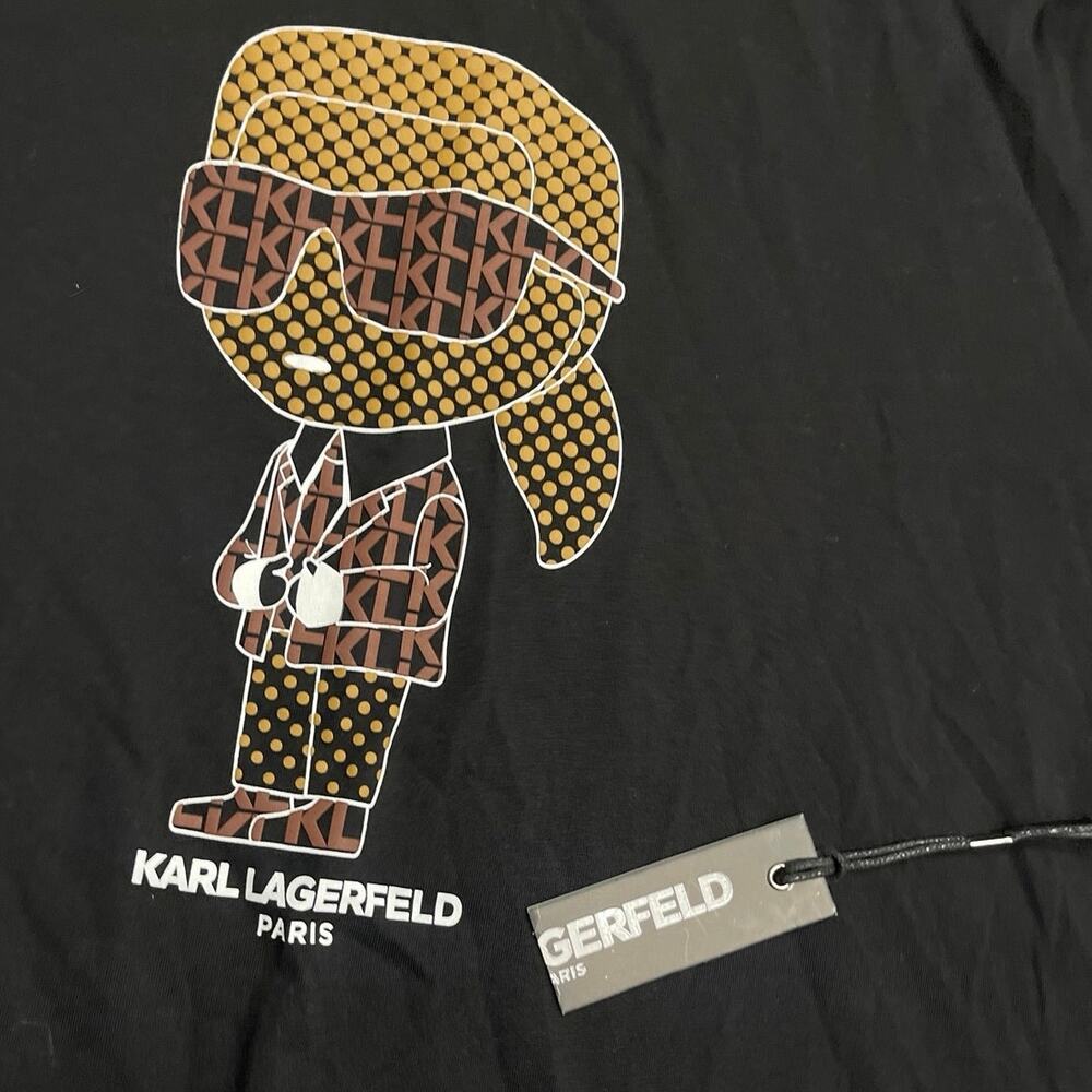 Karl Lagerfeld Paris Short Sleeve Crewneck Graphic T-Shirt SZ XL NWT Streetwear - Picture 4 of 4